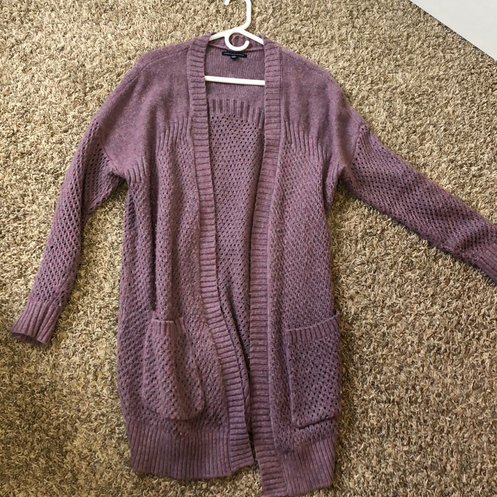 American Eagle Lavender Cardigan